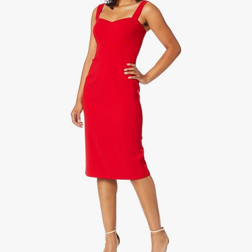 Elegant Red Sleeveless Dress